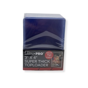 Skaidrūs Super Thick Toploader kortų laikikliai 3" x 4" (75PT) 25 vnt. Ultra PRO